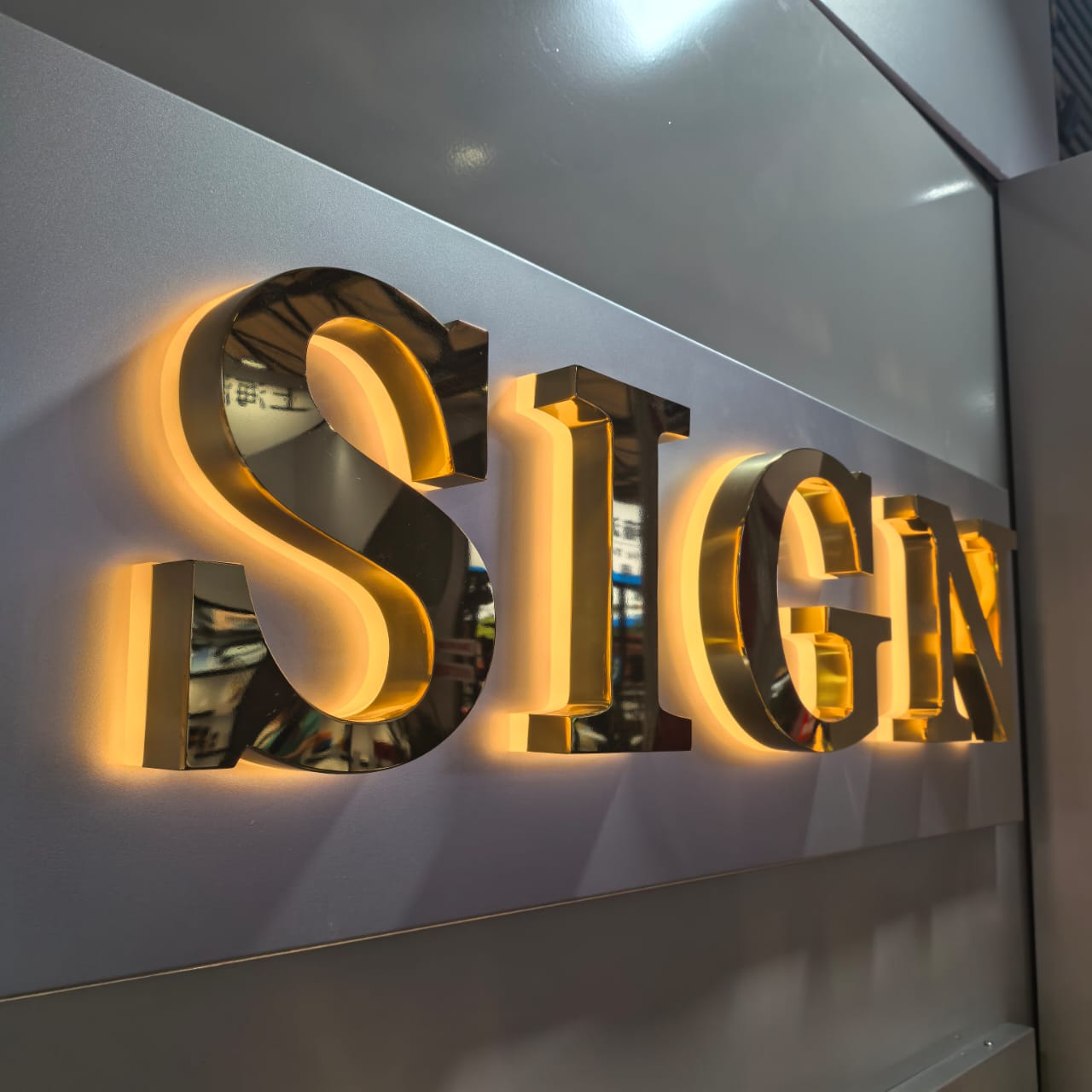 Neones LED para todos 7 letras retroiluminadas