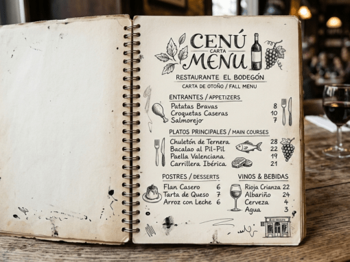 cartas y menús para hostelería cartas y menús para hostelería
