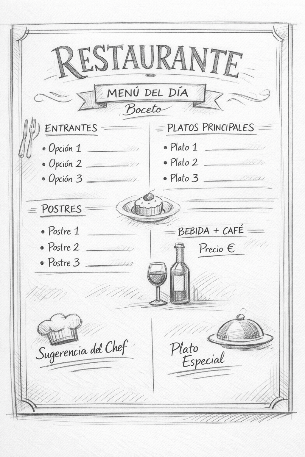 carta-menu-antiguo-a-mano carta menu antiguo a mano